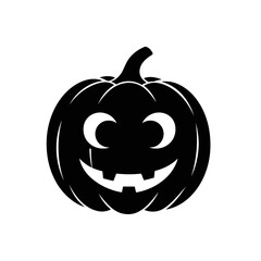 Vector art of happy halloween pumpkin jack o lantern with smiling face for fall holiday season celebration
