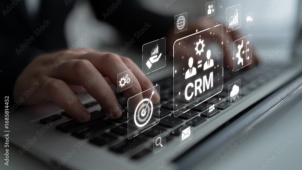 Poster crm platforms improve customer relationships through data analysis, crm communication tools, and aut
