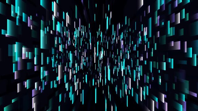 Infinite scrolling equalizer bars animation visualizing audio sound  beats  and frequency dynamic in motion graphics.