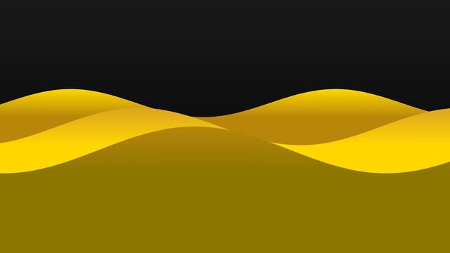 Beautiful luxury gold wave animation flowing with shiny metallic textures  perfect for elegant design visuals.