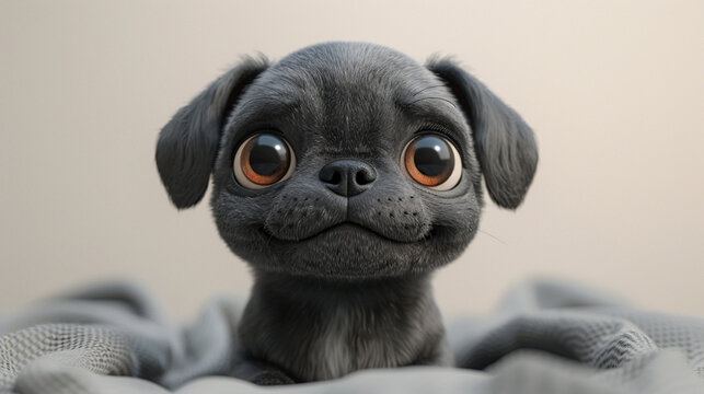 pug, cachorro, cuca, perro, animal, aislada, mascota, canino, engendrar, blanco, retrato