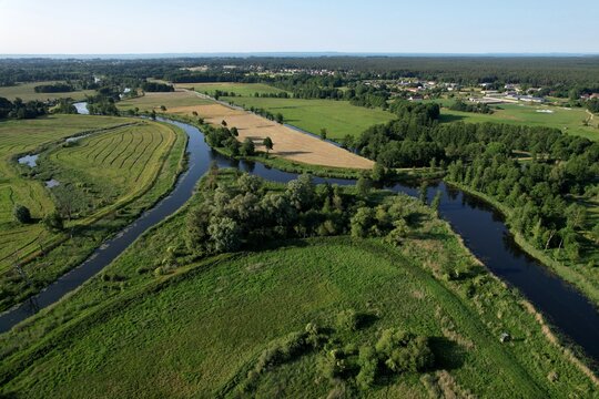 Eggesin, Zusammenfluss von Uecker (links) und Randow  (rechts) 2025