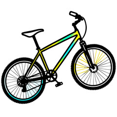 bicycle isolated on white