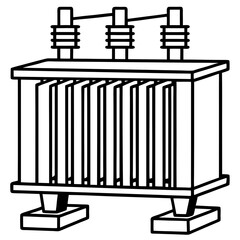 vector illustration of industrial pipes