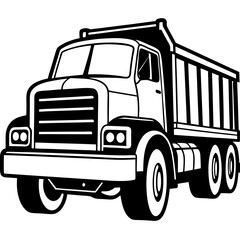 truck isolated on white