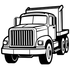 truck isolated on white