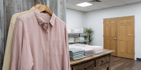 Store display of shirts
