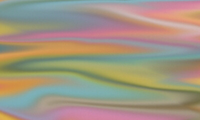 Abstract colorful background with a smooth, wavy texture, blending pastel hues of orange, yellow,...