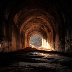 Fototapeta premium tunnel of the cave