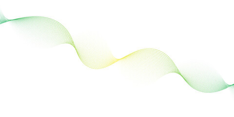Abstract green wave design with swirling light and natural curves for a modern, eco-friendly wallpaper illustration