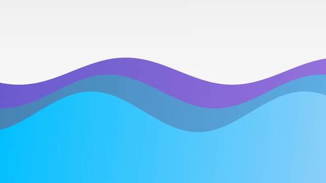 Seamless looping abstract wave animation creating stylish smooth flow background for decorative visuals.