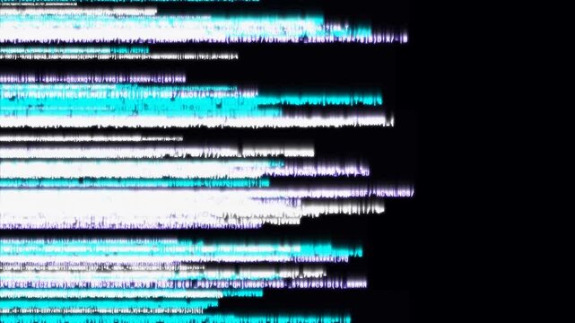 Digital scrolling code lines animation with glowing programming text visuals symbolizing hacking  coding  and data flow.