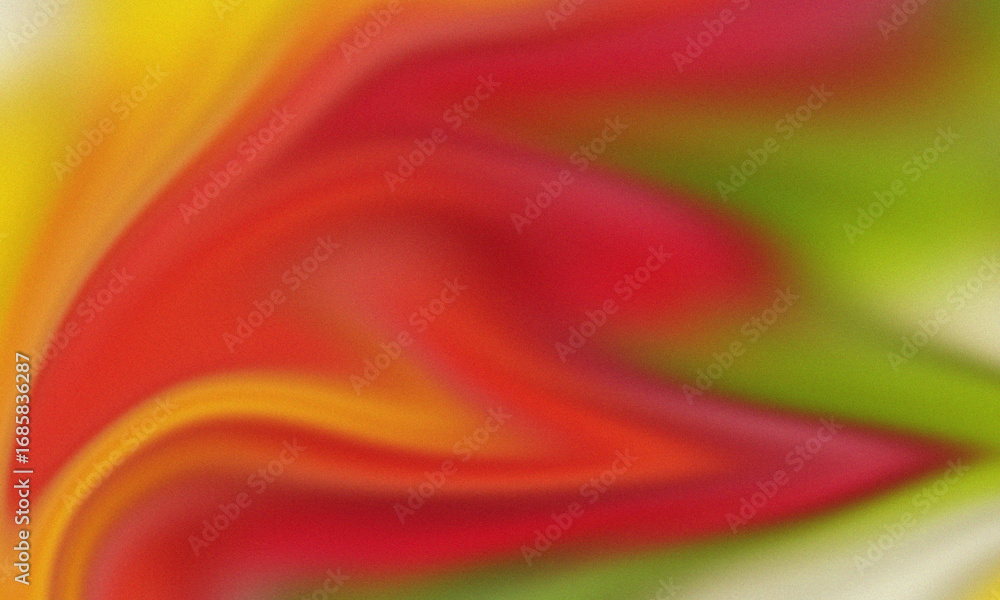 Fototapete Abstract painting with a blend of warm colors, featuring a dynamic composition with flowing lines and a textured surface, creating a visually engaging artwork