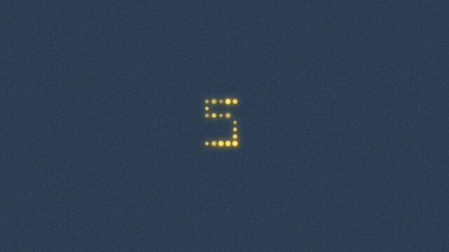 10 second digital countdown animation on wall background with bold timer numbers for events  intros  and editing.