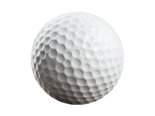Closeup of a white golf ball isolated on black background, Isolated On white, Png Transparent