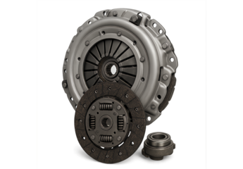 Car clutch kit isolated on transparent background 
