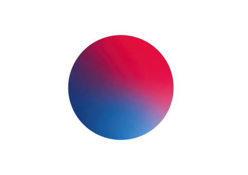 A vibrant, circular gradient from red to blue - Powered by Adobe