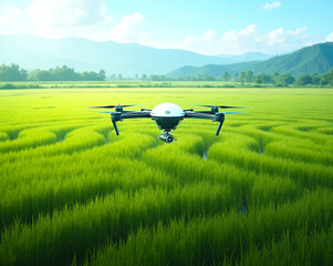 Rice field drone management system