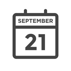 September 21 Calendar Day - Calender Date for Deadline or Appointment