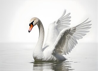 Obraz premium swan on the water