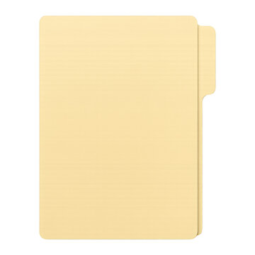 PNG Yellow file folder on white.