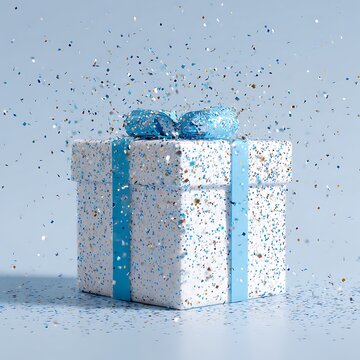christmas gift box and decorations