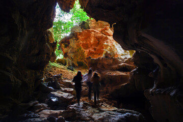 Archaeological cave in Cerca Grande State Park in Matozinhos, Minas Gerais