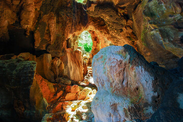 Archaeological cave in Cerca Grande State Park in Matozinhos, Minas Gerais