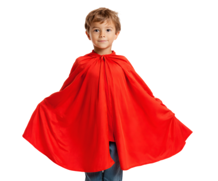 Boy in red cape