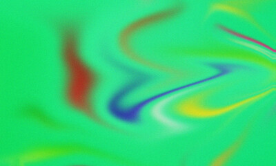 A vibrant green abstract background with colorful swirls and textures, creating a dynamic and...