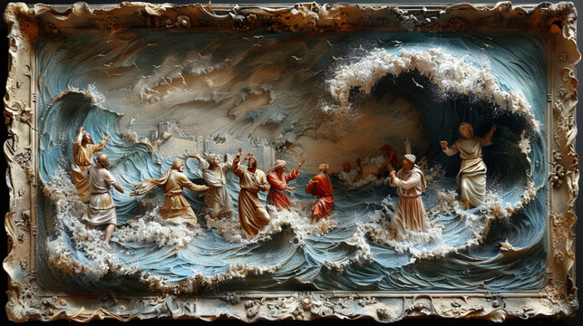 olas, gemas, naturaleza, acu&aacute;tico, r&iacute;o, roca, abstracta, arroyo