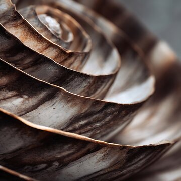 close up of a spiral shell