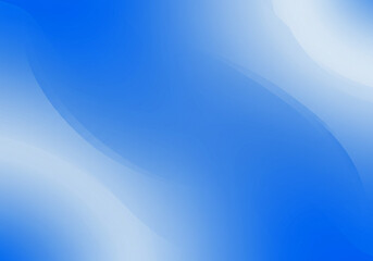 Cool vibrant gradient background for modern designs with smooth blue waves and flowing abstract shapes