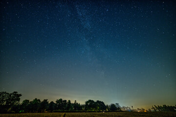 night sky with stars and milky way