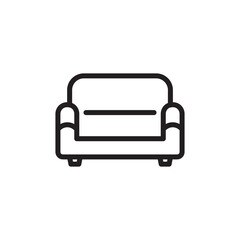 シンプルなソファのアイコン