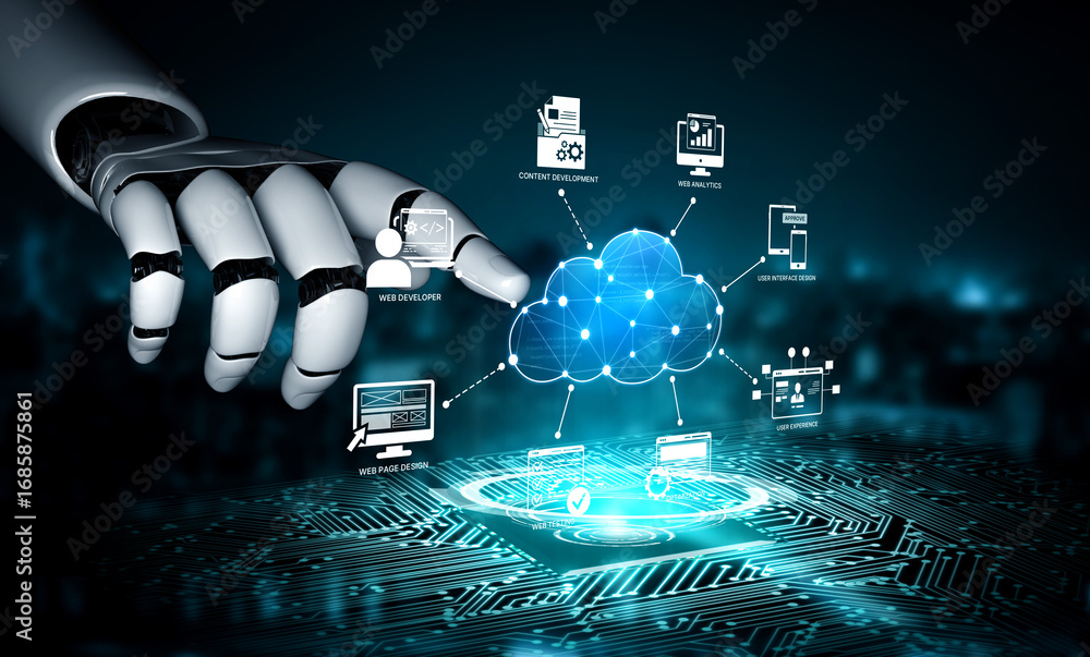 Poster ai enhances cloud computing with scalable infrastructure, secure data, and smart services to support