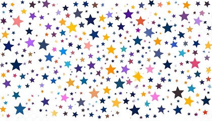 Colorful star confetti pattern