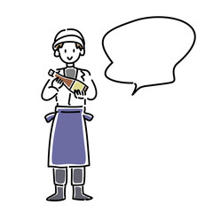 杜氏のベクターイラスト　吹き出し