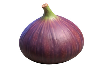 Fototapeta premium Ripe purple fig fruit isolated fresh food ingredient natural sweetness transparent background