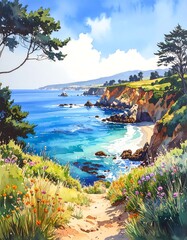 Coastal Pathway, Sunny Day