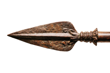 Ancient spearhead studio photography and artistic exploration