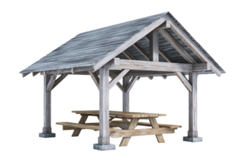 Outdoor picnic pavilion design urban park 3d model natural setting