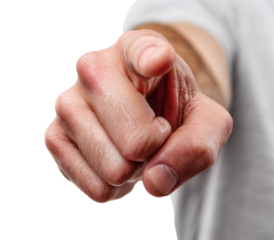 Close-up of a hand pointing directly at the viewer (11)
