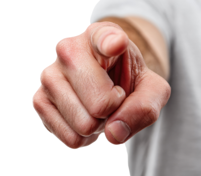 Close-up of a hand pointing directly at the viewer (11)