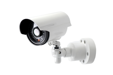 Urban surveillance camera installation indoor close-up photography