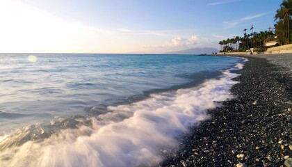 Coastal scene at sunrise