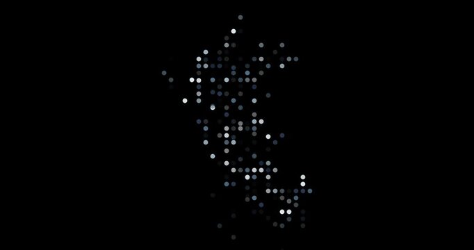 Peru conceptual cartography through circle bursts