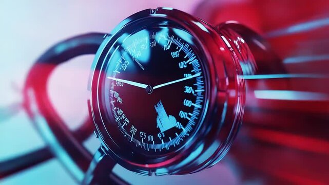 Aneroid barometer showing air pressure changes in dynamic environment
