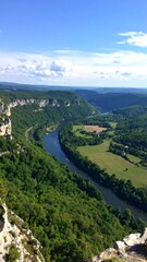 Fototapeta premium River Valley Aerial View