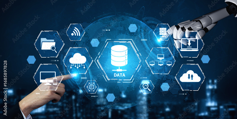 Poster ai enhances cloud computing with scalable infrastructure, secure data, and smart services to support